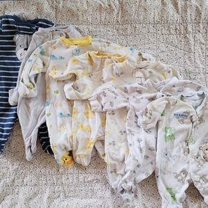 Newborn carter's sleepers bundle